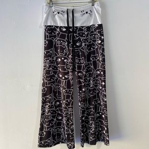 DRESSFO cat silky pj pants